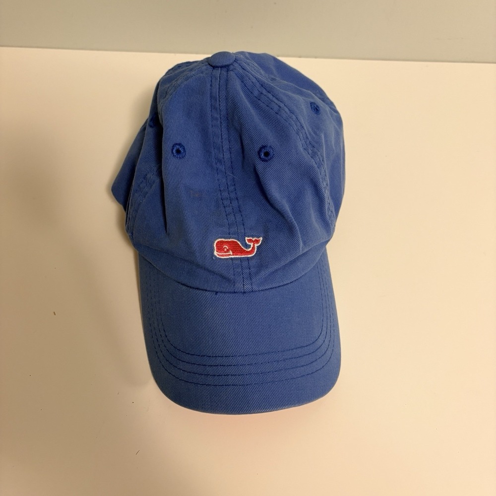 Vineyard Vines Baseball Cap Blue Pink Whale One Size‎ Dad Strap Back Hat Preppy